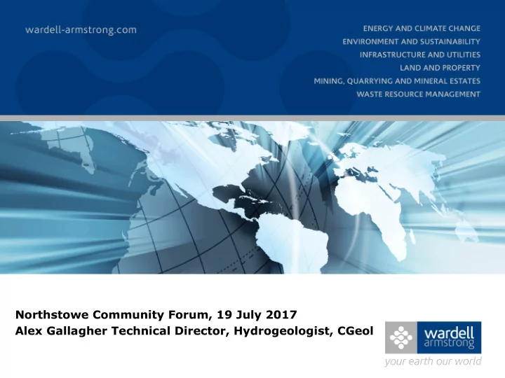northstowe community forum 19 july 2017 alex gallagher