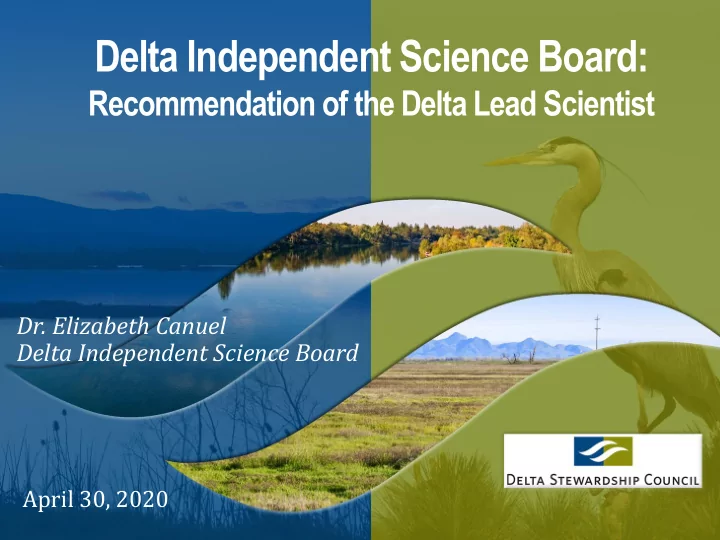 delta independent science board