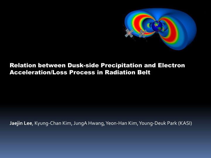 relation between dusk side precipitation and electron