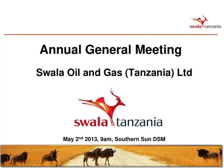 annual general meeting