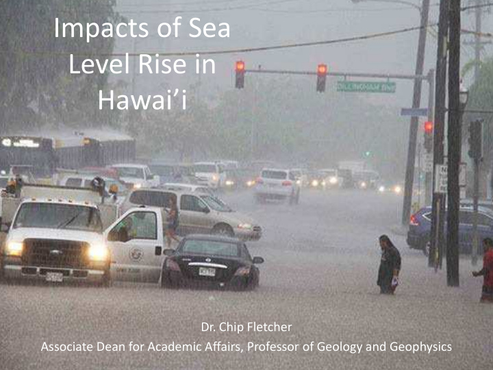 impacts of sea level rise in hawai i