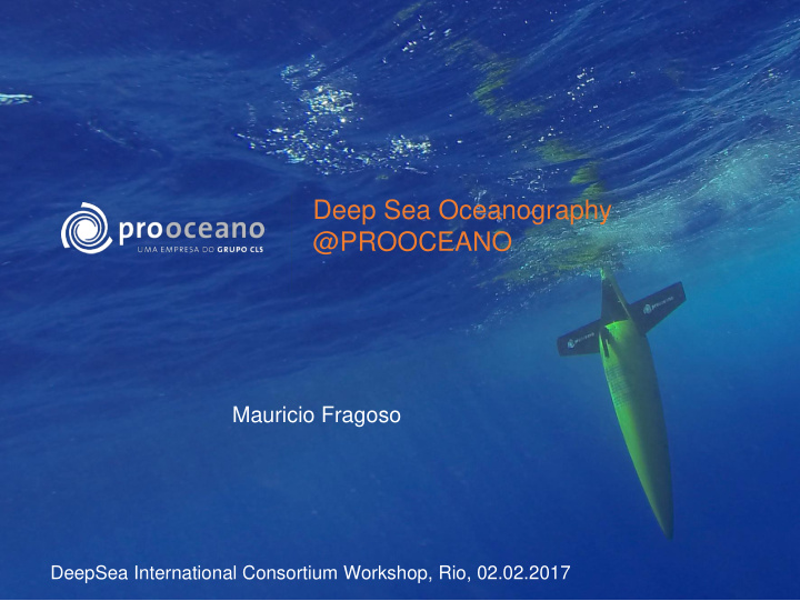 deep sea oceanography