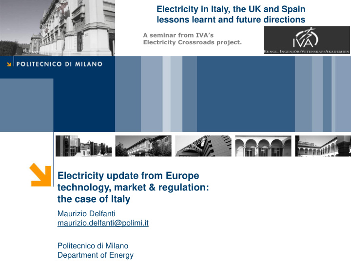 electricity update from europe technology market