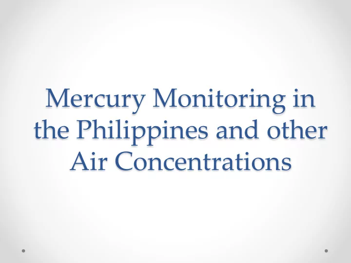 air concentrations 2015 power generating