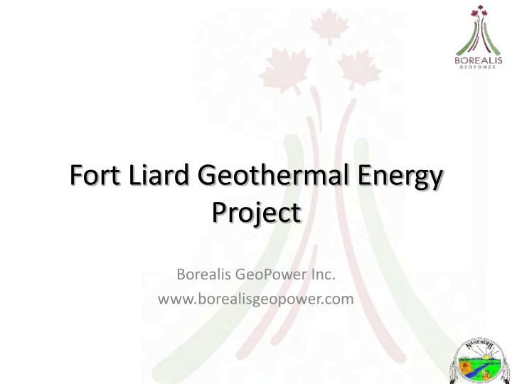 fort liard geothermal energy
