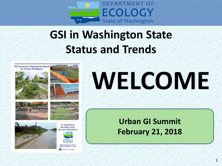 gsi in washington state status and trends