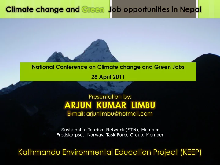 arjun kumar limbu