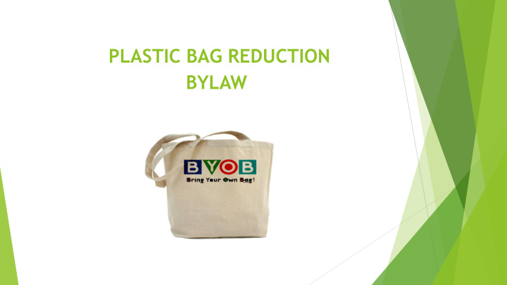 plastic bag reduction