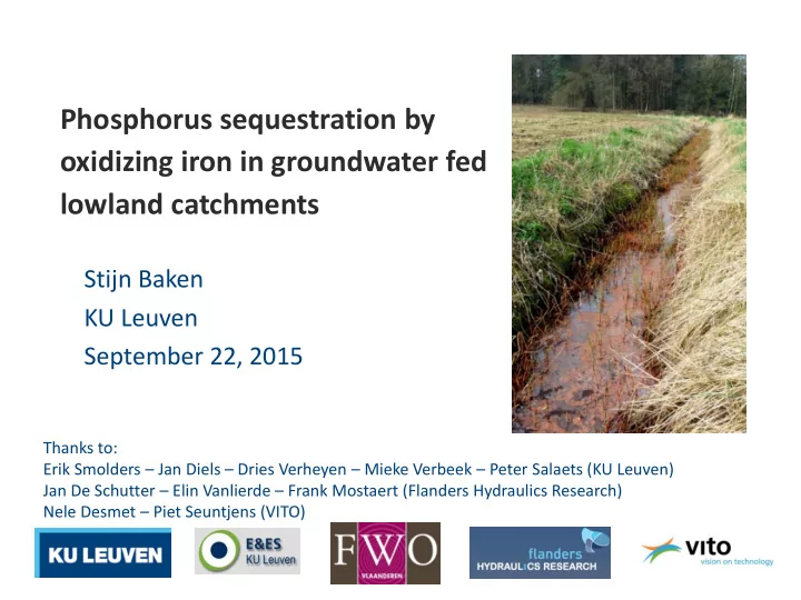 lowland catchments