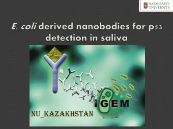 cases annually worldwide  Saliva testing can detect potential  biomarkers for OSCC  Elevated