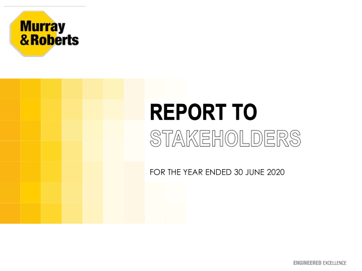 for the year ended 30 june 2020 presentation overview