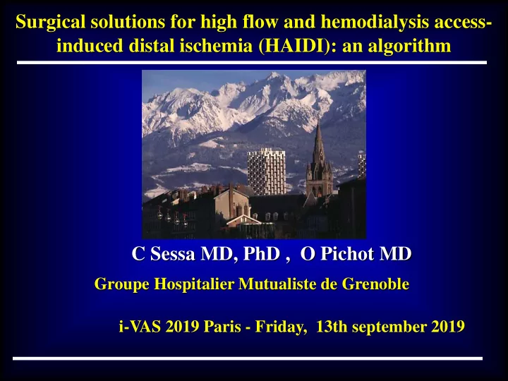 surgical solutions for high flow and hemodialysis access