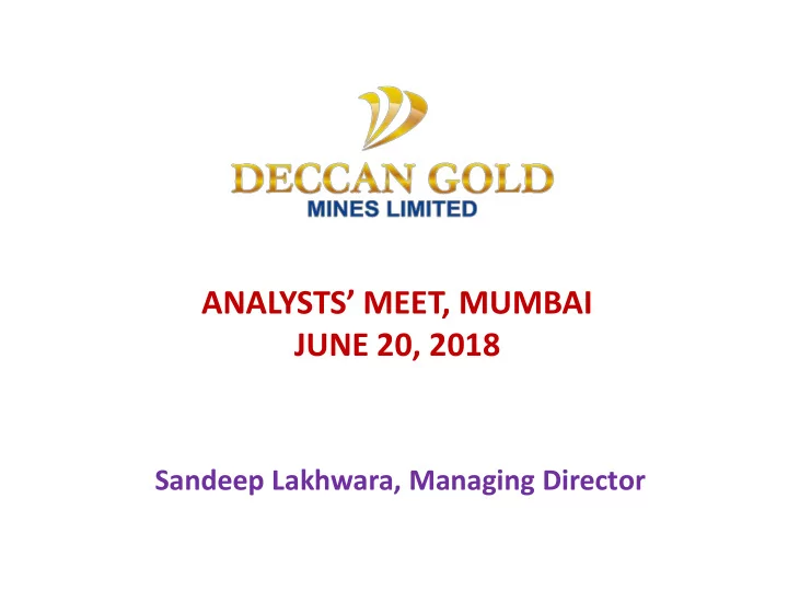 analysts meet mumbai