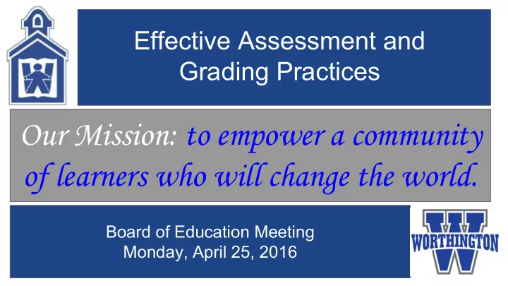 our mission to empower a community of learners who will