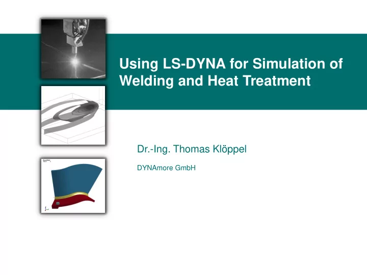 dr ing thomas kl ppel dynamore gmbh information day