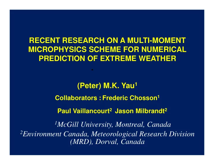 peter m k yau 1 collaborators frederic chosson 1 paul