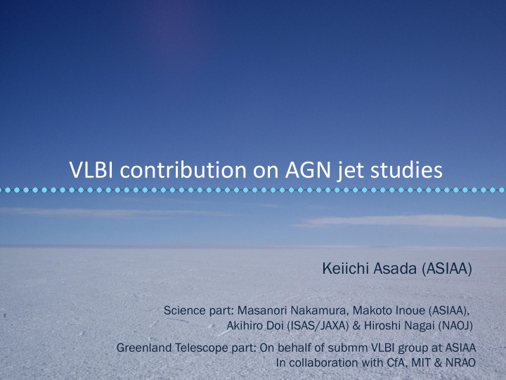 vlbi contribution on agn jet studies