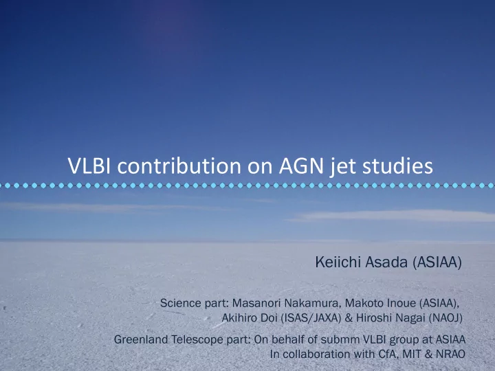 vlbi contribution on agn jet studies