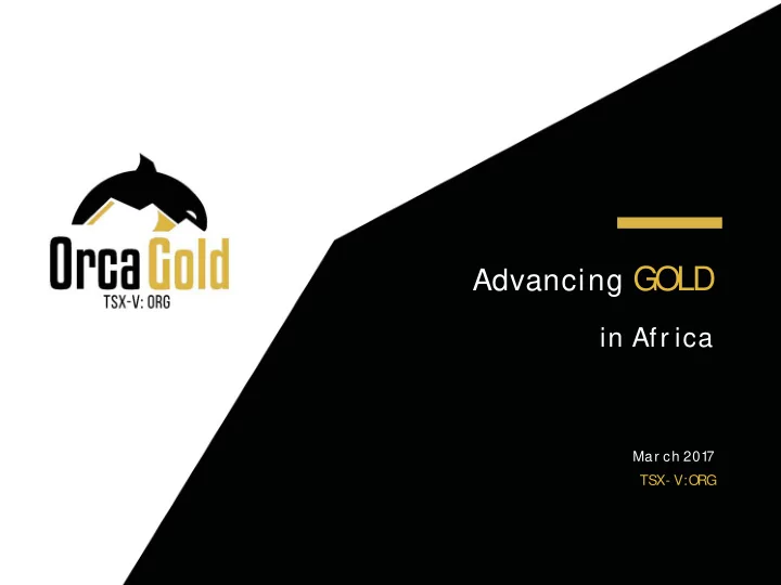 advancing gold