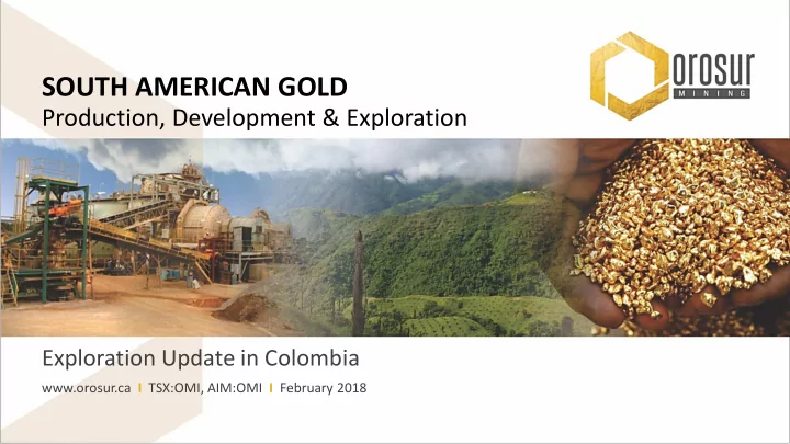 south american gold