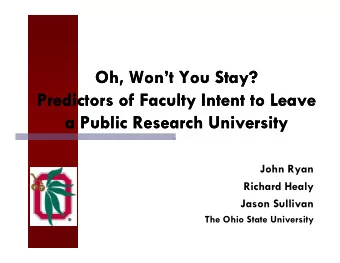 Oh, Wont You Stay?  Oh, Wont You Stay?  Oh, Won t You Stay?  Oh, Won t You Stay?  Predictors