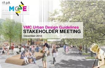 STAKEHOLDER MEETING  December 2014  Meeting Agenda  December 3rd, 2014 - 1:30pm  1:30  0.