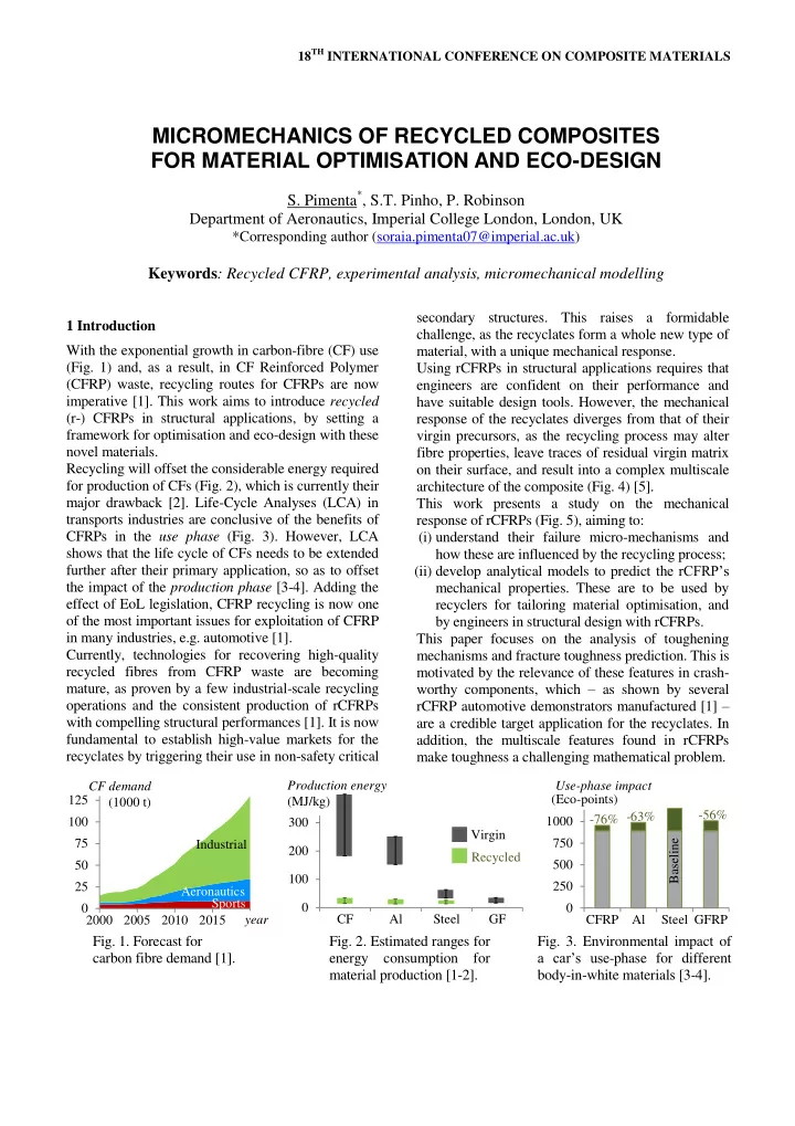micromechanics of recycled composites for material
