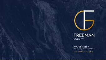 AUGUST 2020  INVESTOR PRESENTATION  [CSE: FMAN; FWB: 3WU]  Disclaimer  This corporate presentation