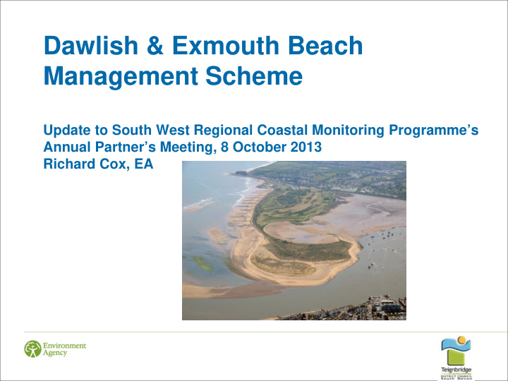 dawlish exmouth beach management scheme
