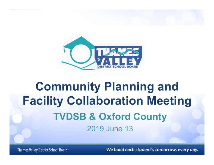 community planning and facility collaboration meeting