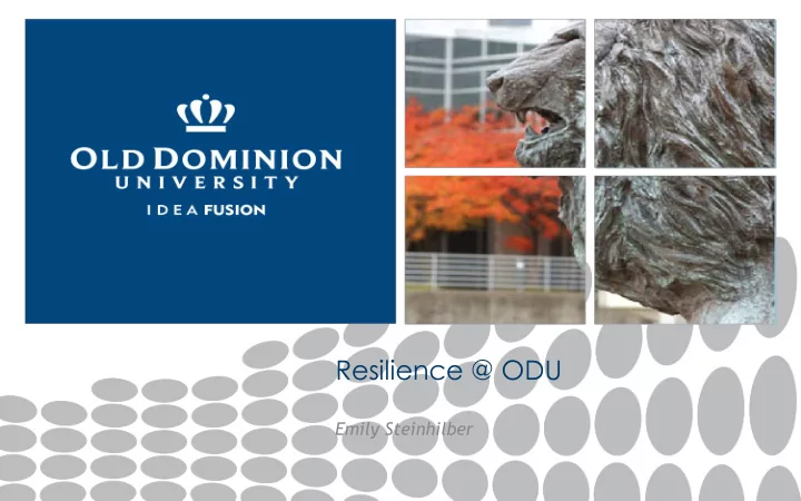 resilience odu
