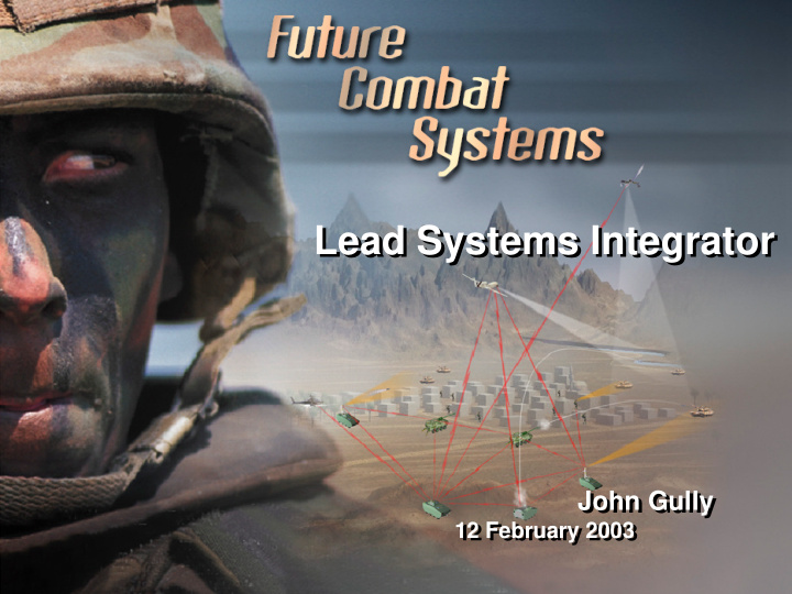 lead systems integrator lead systems integrator