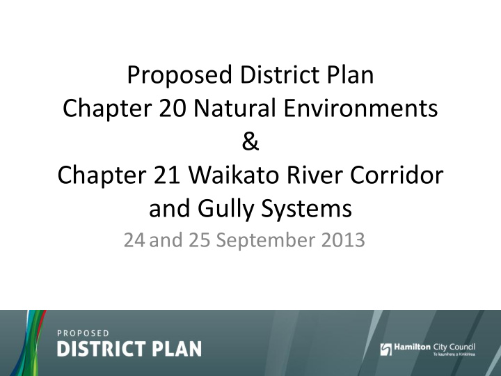 proposed district plan