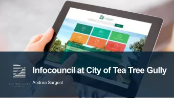 Infocouncil at City of Tea Tree Gully  Andrea Sargent  Humble beginnings    Infocouncil came to