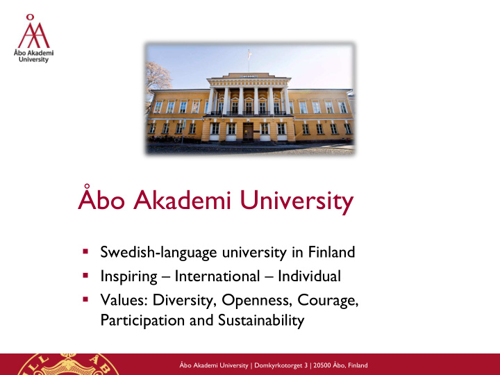 bo akademi university