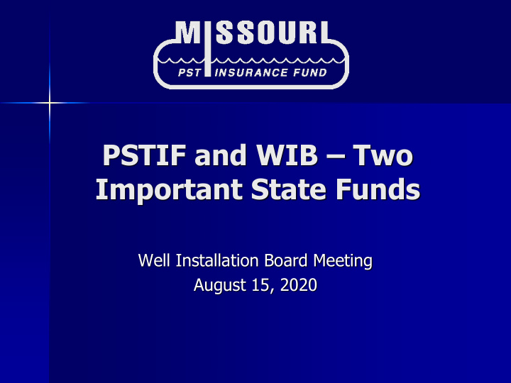 important state funds