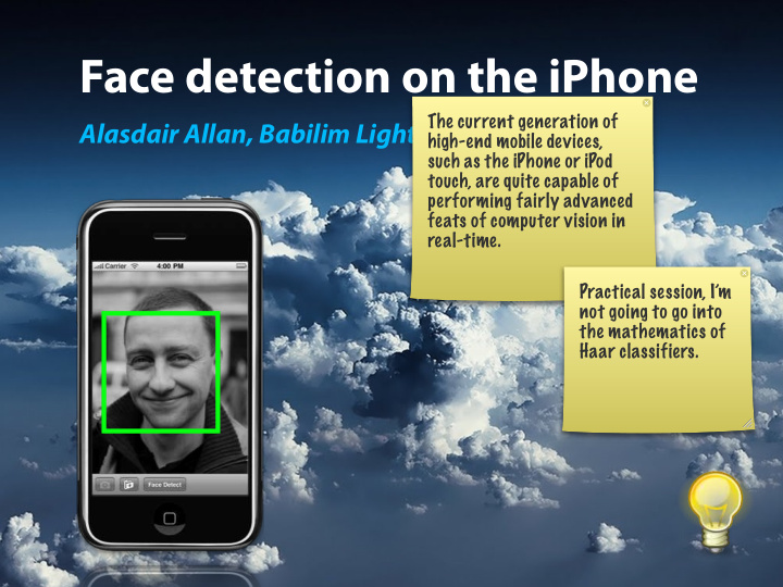 face detection on the iphone