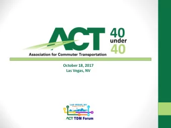 October 18, 2017  Las Vegas, NV  October 18, 2017  Las Vegas, NV  40 Under 40 Recipients  Chapter