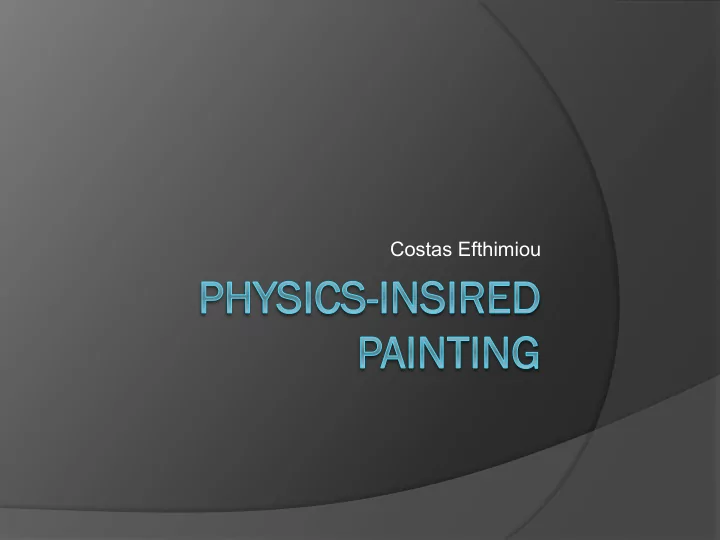costas efthimiou theory of everything from volume 8