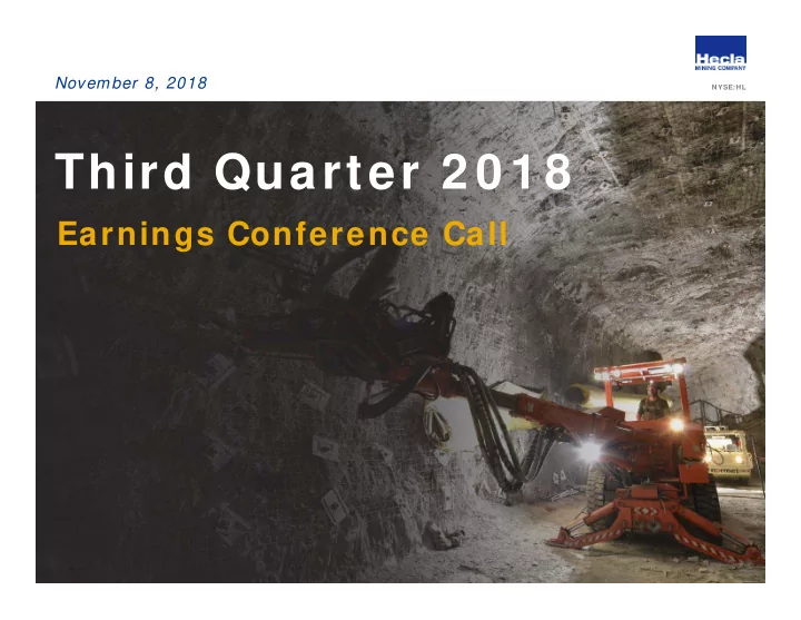third quarter 2 0 1 8