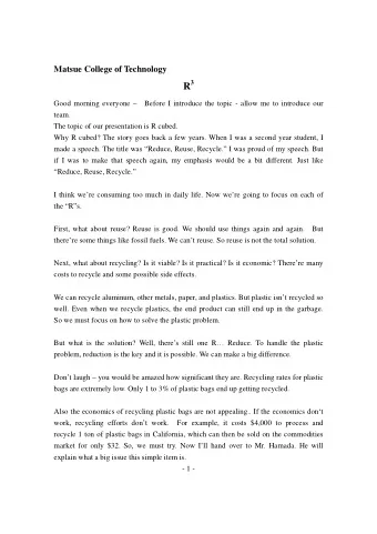 R 3 Good morning everyone  Before I introduce the topic - allow me to introduce our  team.  The