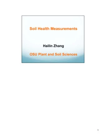 1  2  3  4  5  6  7 When people talk about soil health, they commonly think about only soil