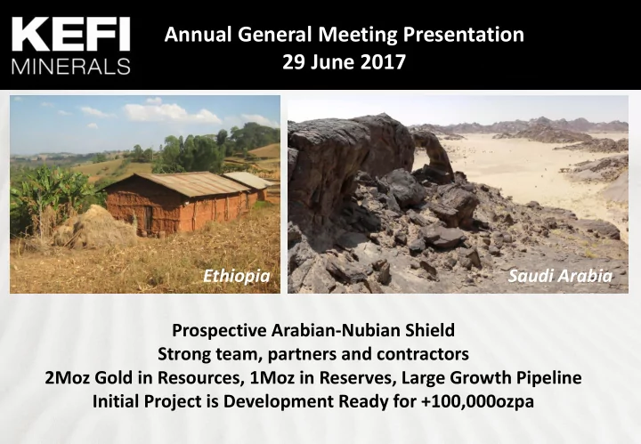 annual general meeting presentation