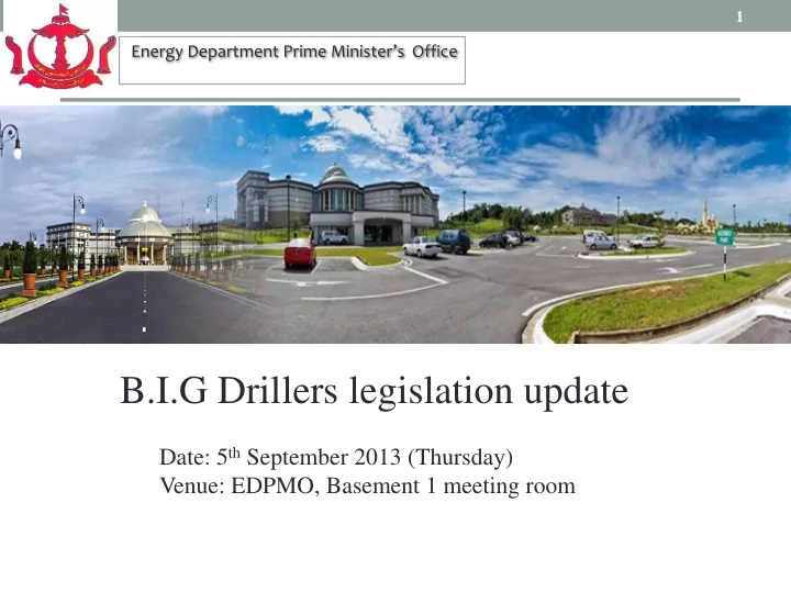 b i g drillers legislation update