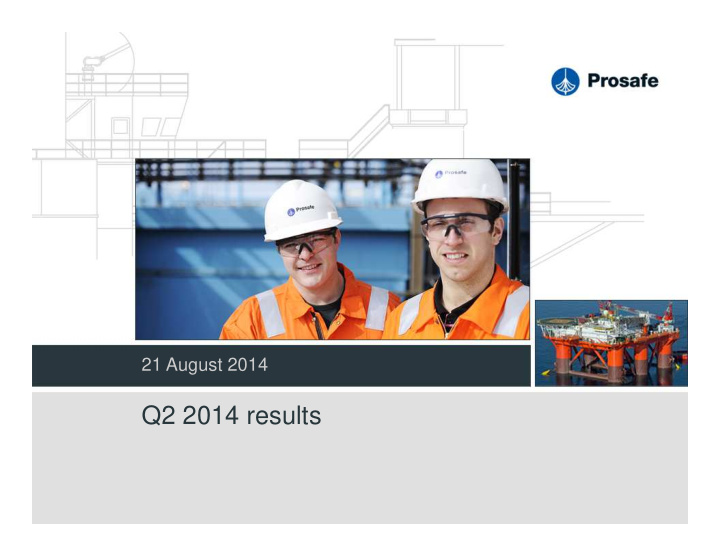 q2 2014 results disclaimer
