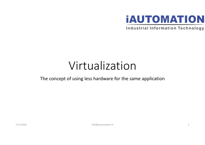 virtualization