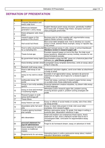 DEFINATION OF PRESENTATION  1  2  3  Proquest dissertation and  1  thesis order form  English