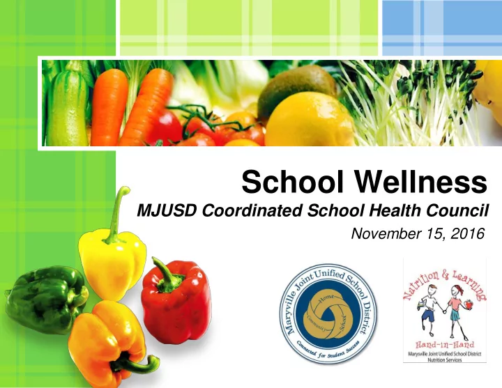 school wellness