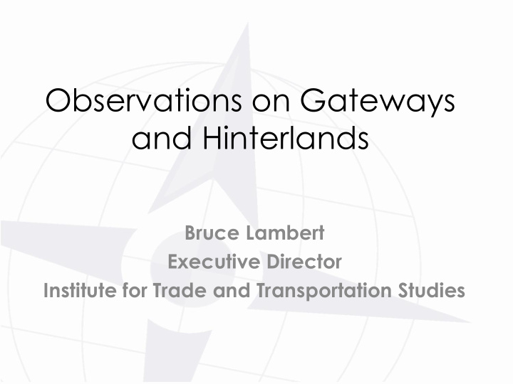 observations on gateways