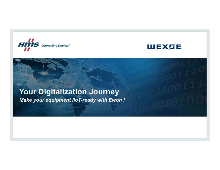 your digitalization journey